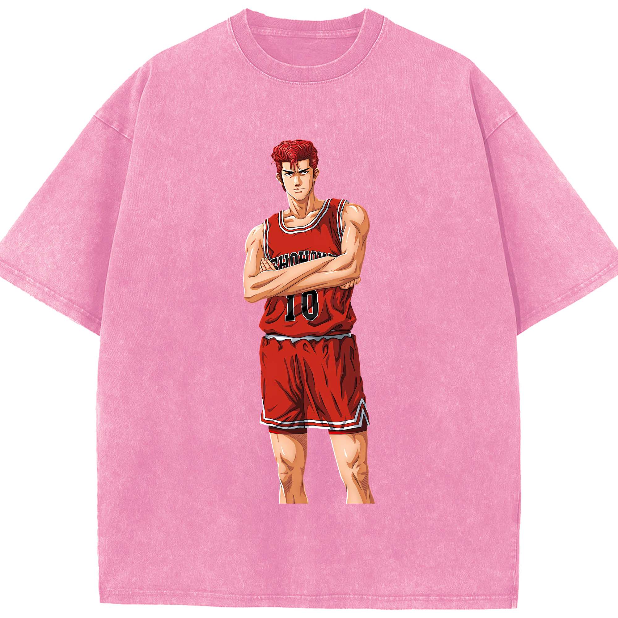 （画像用） SLAM DUNK／スラムダンク 綿100% ヴィンテージ風 半袖Tシャツ（フロントプリント）